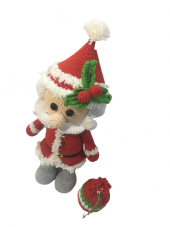 Çantalı Noel Baba Amigurumi Organik Oyuncak - 2