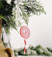 13cm Plastik Şeker Yuvarlak Lolipop - 1