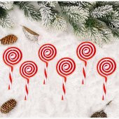 13cm Plastik Şeker Yuvarlak Lolipop - 2