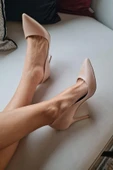 001 200 Topukla Kadın 10 cm Topuklu Klasik Sivri Burun Stiletto thumbnail 12