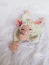 Uykucu Kuzucuk Müzik Kutulu Amigurumi Organik Oyuncak - 1