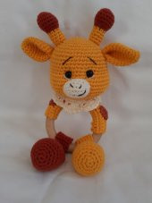 Vik Vik Zürafa Çıngırak Amigurumi Organik Oyuncak - 1