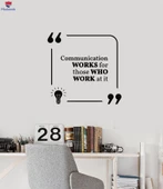 Oturma Odası, Ofis, Dükkan Duvar Sticker Motivasyonel Alıntı İletişim Çalışmaları Ekip Çalışması Etiketler thumbnail 1