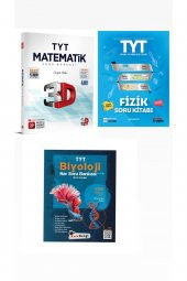 Tyt Matematik -Fizik-Biyoloji Soru Bankası Set - 1