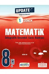 8. Sınıf Update 1. Dönem Infografik Destekli Matematik Soru Bankası - Okyanus - 2