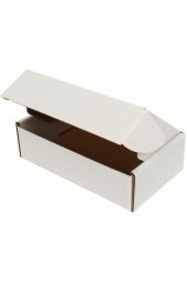 Beyaz Kilitli Kargo Kutusu  Ebat 16x8x3 Cm (100 Adet) - 1