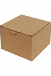 Kraft Kilitli Kargo Kutusu  Ebat 13,5x13,5x6,5 Cm (100 ADET) - 1