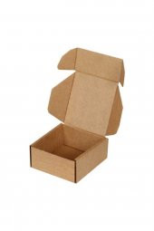 Kraft Kilitli Kargo Kutusu  Ebat 8x8x4 cm (100 adet) - 1