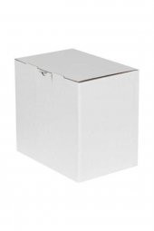 Beyaz Kilitli Kargo Kutusu (testliner)  Ebat 22x15x20 Cm (100 Adet) - 2