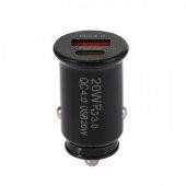 Coofbe Turbo Şarj Akım Korumalı 20W Araç Şarjı USB +Type-C Girişli QC3.0 Araç Çakmaklık Şarj Başlığı - 1