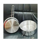 2 li 430 Kalite Çelik Kaçerola Sütlük Ve Sosluk 14-14 cm Yumurta Haşlama - 2