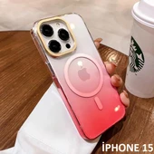 İphone 15 Pixel Sert Magsafe Uyumlu Telefon Kılıfı thumbnail 1