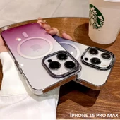 İphone 15 Pro Max Pixel Sert Magsafe Uyumlu Telefon Kılıfı thumbnail 12