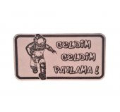 EOD Bomba İmha Deri PEÇ - Patlama Patlama Geldim -Arma - Leather Patch2 - 1