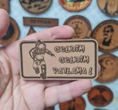 EOD Bomba İmha Deri PEÇ - Patlama Patlama Geldim -Arma - Leather Patch2 - 2