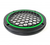 Garaj Dünyası Yeşil Neon Ledli 20 Cm 2’li Hoparlör Kapağı - 2