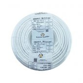 35 Metre 3x2,5 Ttr H05VV-F Beyaz Öznur Kablo - 2
