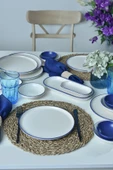 Keramika Line Blue Kahvaltı Takımı 18 Parça 6 Kişilik 20004 - 6
