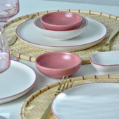 Keramika Line Pink Kahvaltı Takımı 18 Parça 6 Kişilik 20000 - 2