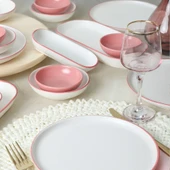 Keramika Line Pink Kahvaltı Takımı 18 Parça 6 Kişilik 20000 - 9