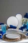 Keramika Line Blue Kahvaltı Takımı 18 Parça 6 Kişilik 20004 - 4