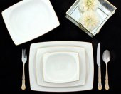 Porland Yemek Takımı 57 Parça Riva Altın - 1