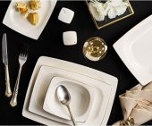 Porland Yemek Takımı 57 Parça Riva Altın - 2