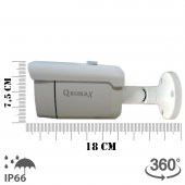 Qromax  10 Kamerali Set - Hareket Algılayan 24 Smd Led 5MP Lensli 1080P Güvenlik Kamerasi Seti 6224 - 5