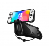 Spigen Nintendo Switch OLED ile Uyumlu Kılıf Rugged Armor Matte Black - ACS04020 - 1