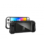 Spigen Nintendo Switch OLED ile Uyumlu Kılıf Rugged Armor Matte Black - ACS04020 - 2