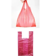 Arma Kırmızı Market Poşeti Torbası - Hışır Atlet Poşet - Küçük Boy - 24.5 x 40 Cm. - 5 Kg. - 2