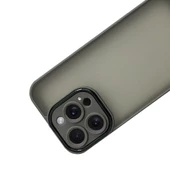 iPhone 15 Pro Max Kılıf Freya Lazer Lens Kamera Çerçeveli Silikon Kapak - 12