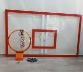 Mia Basketbol Panya Seti 105*180 8 mm Solid Polikarbon 45 cm Yaylı Çember - 1