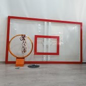 Mia Basketbol Panya Seti 105*180 8 mm Solid Polikarbon 45 cm Yaylı Çember - 9