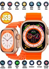 JS8 Pro Max 49 MM Kasa Amoled Ekran Nabız,Siri,Nfc,Hesap Makinesi Watch 8 Akıllı Saat - 11