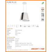 Silverline 4386 Pure Plus Ada Tipi Davlumbaz Beyaz - 2