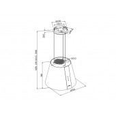 Silverline 4386 Pure Plus Ada Tipi Davlumbaz Beyaz - 3