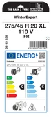UNIROYAL 275/45R20 110V XL FR WİNTER EXPERT KIŞ LASTİĞİ ÜRETİM YILI:2023 - 3