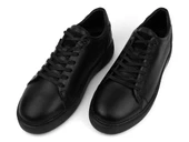 Hatege Bruno Siyah Hakiki Deri Erkek Sneaker Ayakkabı - 3