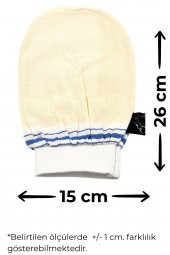 Lastikli Banyo Hamam Eldiven Kese 15x26 cm - 4