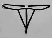 ASM1264 Kadın 2 Li Siyah Özel Bölgesi 3 Serit Tanga String - 7