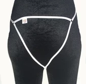 ASM1254 Kadın 2 Li Ekru Özel Nokta VurguluTanga String - 4