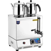 REMTA 30 Model Çift Demlikli Elektrikli Pleytsiz Çay Kazanı 23 Litre Çay Ocağı - 1