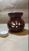 Buhardanlık Ebru Boyama Lotus Çiçeği Seramik Buhurdanlık Hand Made El İşi 1 - 9
