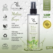 RisenLoop Melisa Suyu %100 Saf Doğal Hidrosol Tonik Cam Şişe Melissa Officinails 1.Distilasyon 100ml - 1