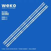 WKSET-5360 35999X2 36000X2 17DLB43VER1 4 ADET LED BAR (7+7LENS) - 1