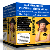 Açık Ortaokul Mezun Ettiren Kitap Seti (4 Spiralli Kitap) - 1