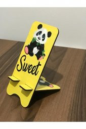 Ahşap Resimli Telefon Tutucu Organizer Şarj Standı Mdf - 1