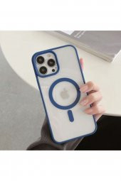 Iphone 13 Magsafe Destekli Kablosuz Şarj Uyumlu Renkli Kılıf thumbnail 1