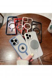 Iphone 13 Magsafe Destekli Kablosuz Şarj Uyumlu Renkli Kılıf thumbnail 2